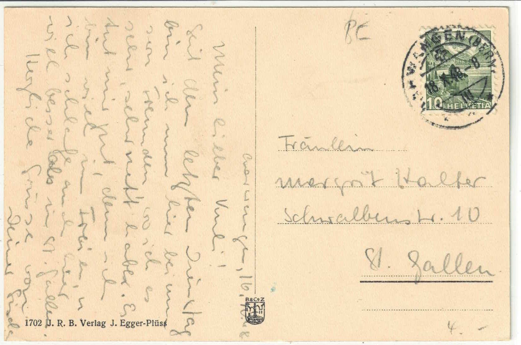 Cartoline postali: Gruss aus Aarwangen - Schloss – Usato da Ettingen venduto da Kartenplanet 1