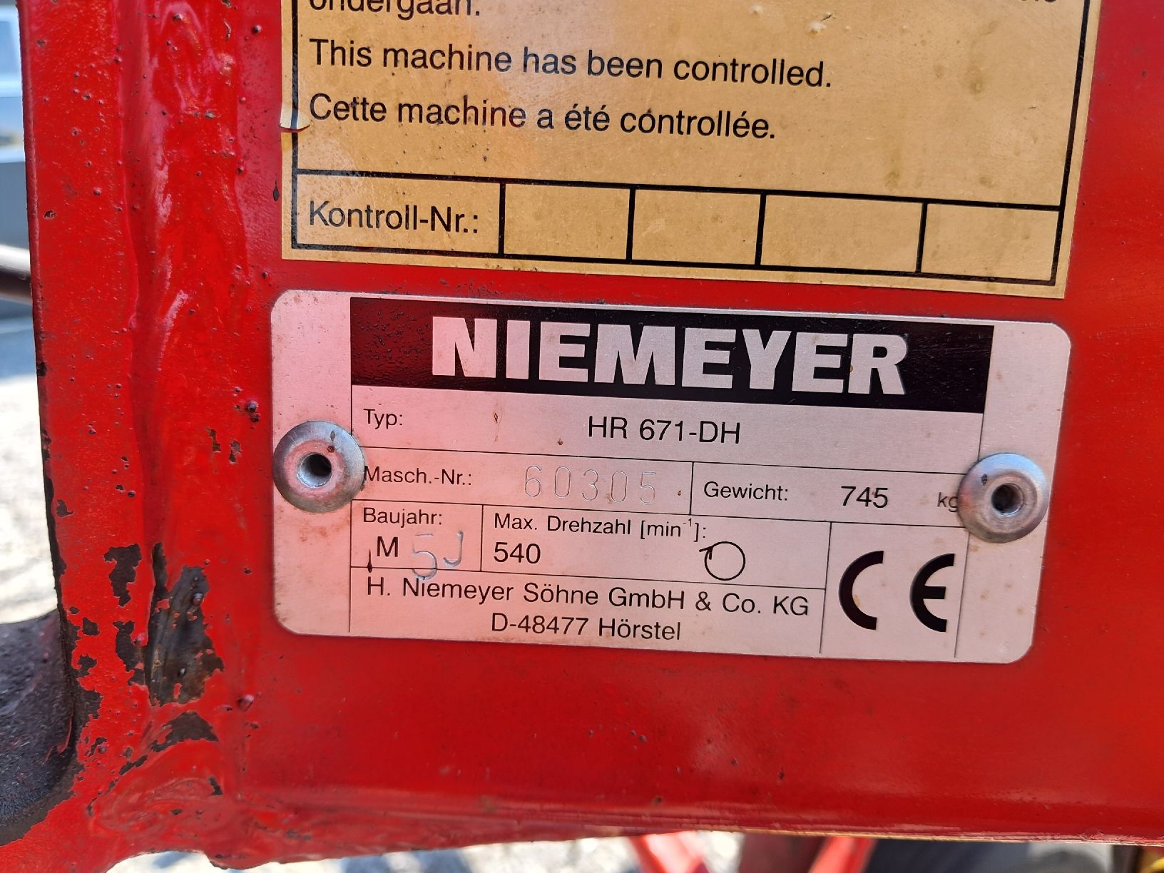 Tutte le macchine: Kreiselheuer Niemeyer 671 – Usato da Arnegg venduto da rewi4507 5