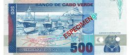 Cap Verden 500 Escudos 1989 P-59 Specimen UNZ