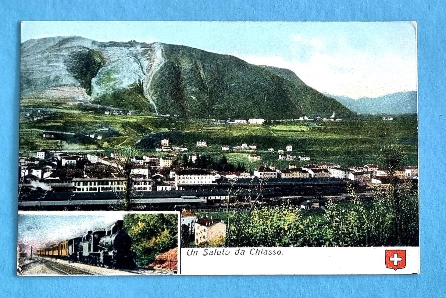 Ansichtskarten: Chiasso - Stazione - Bahnhof  - Gotthardbahn - 1908 – Gebraucht aus Rothrist von RROENK