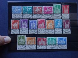1960 Z-Nr. 335-372 mit glasklaren ET-Vollstempel