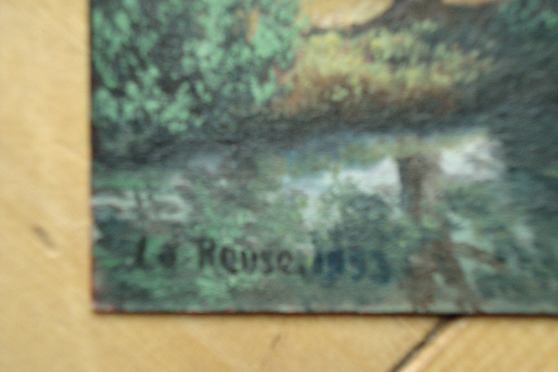 Dipinti: La Reuse 1933, Gemälde sign. M. Guignet – Usato da Bern venduto da carola31 3