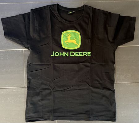 T-Shirt John Deere schwarz Grösse XXL neuwertig