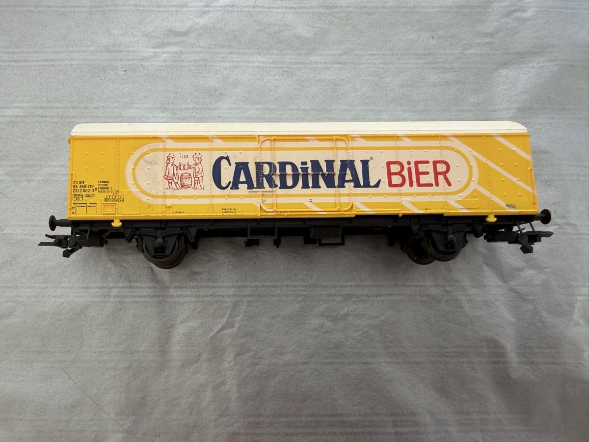 Lima Modellini di ferrovie: wagon réfrigérant CFF « Bière Cardinal  – Usato da Echallens venduto da JAR69 1