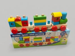 Toy Place Bunter Spiel- und Lernzug aus Holz (12M+) 