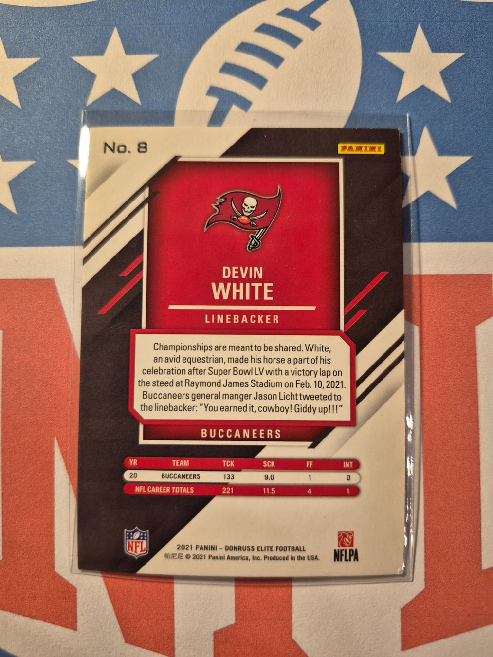 Panini Carte collezionabili: NFL Devin White Tampa Bay Buccaneers – Usato da Treiten venduto da Sauber73 1