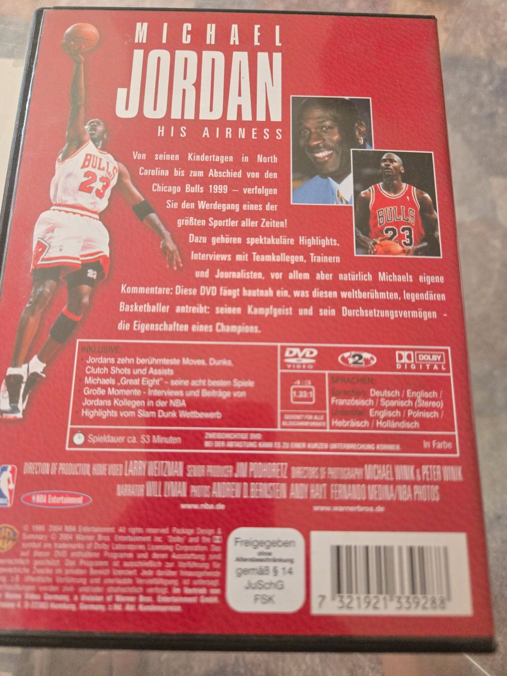 Tutti i DVDs: Michael Jordan - His Airness DVD – Usato da Bussigny venduto da Kfdlt 1