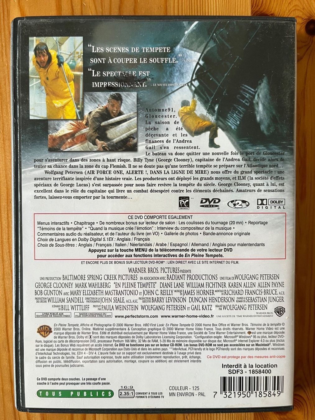 Alle DVDs: DVD "en pleine tempête" – Gebraucht aus Zürich von Gurkis 1