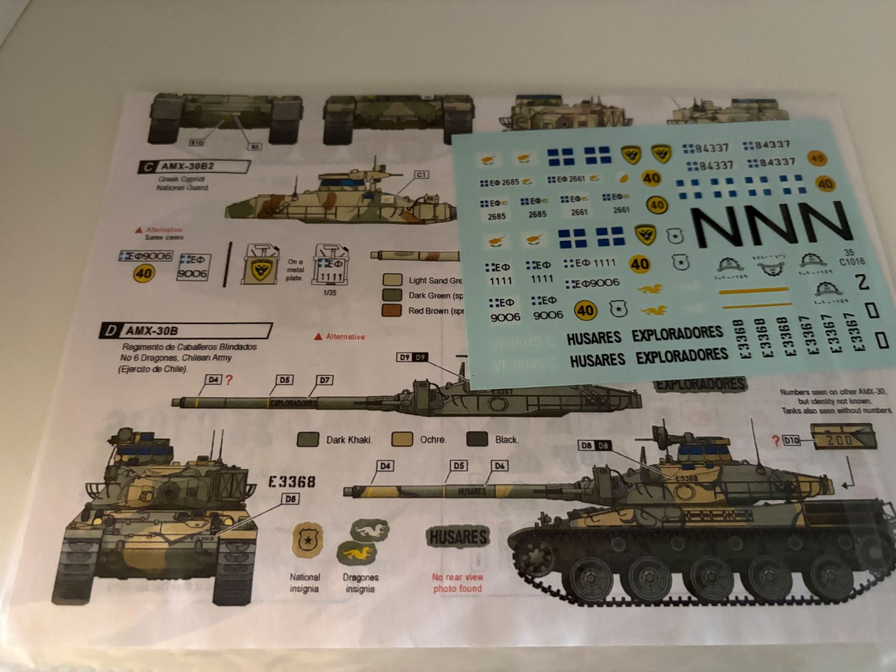 Modellbausätze & Standmodelle: 1/35 AMX-30 B/B2 DECALS – Gebraucht aus MÜHLEDORF/SO von tru_wsv8 1
