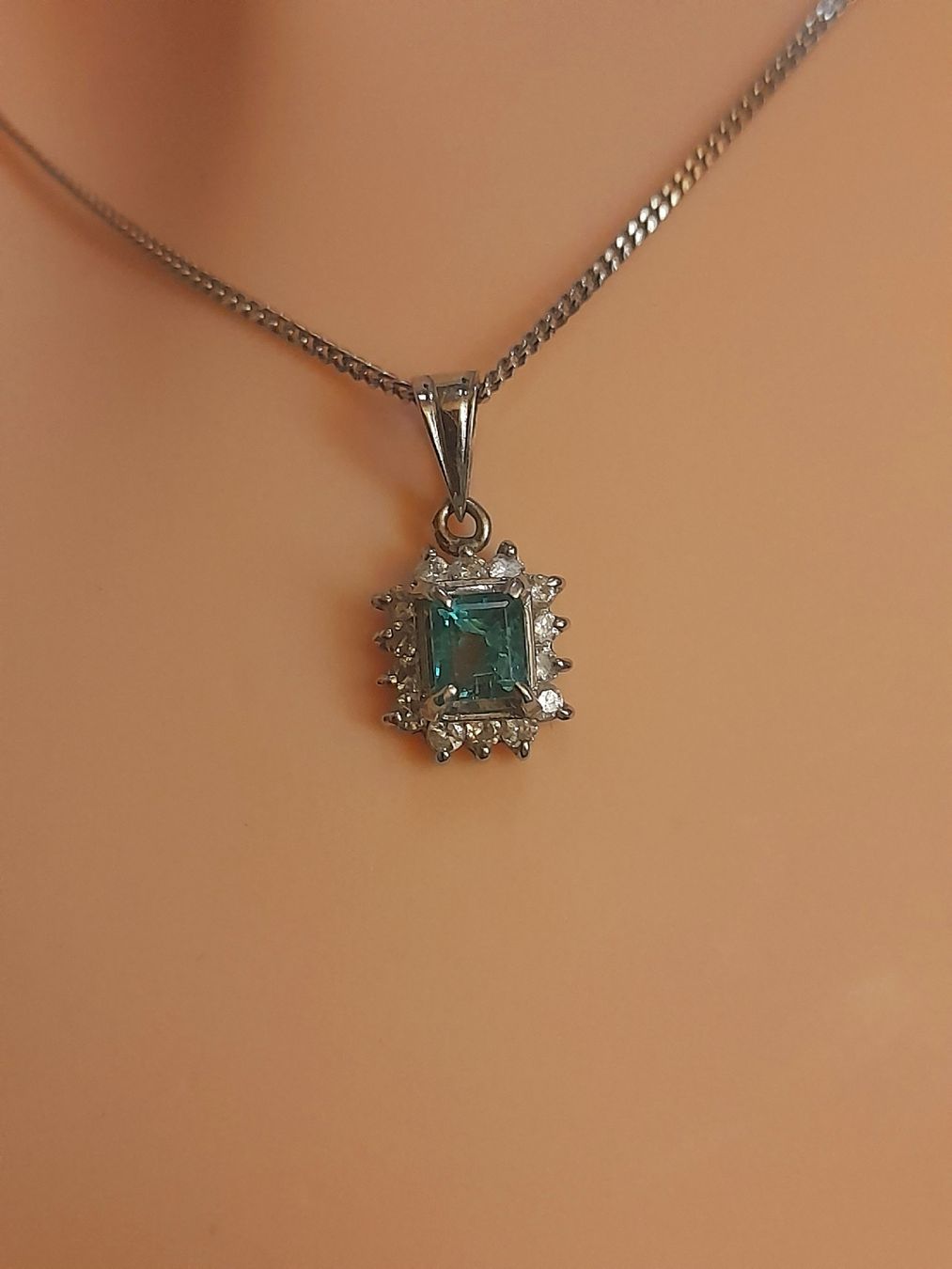 Altri gioielli: NATURAL EMERALD/SMARAGD PLATINUM 850 Set – Usato da Thun venduto da maya190