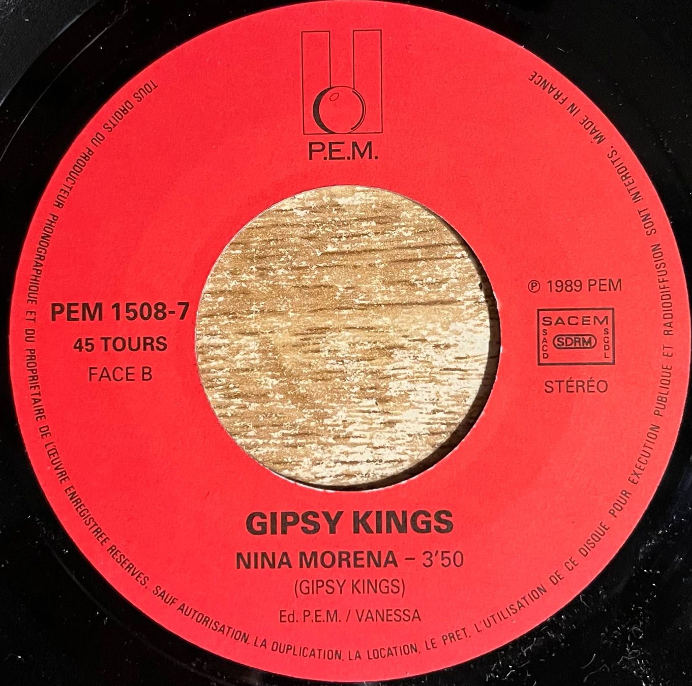 Dischi in vinile: GIPSY KINGS - SOY – Usato da Bussigny venduto da vinyl-pas-cher 3