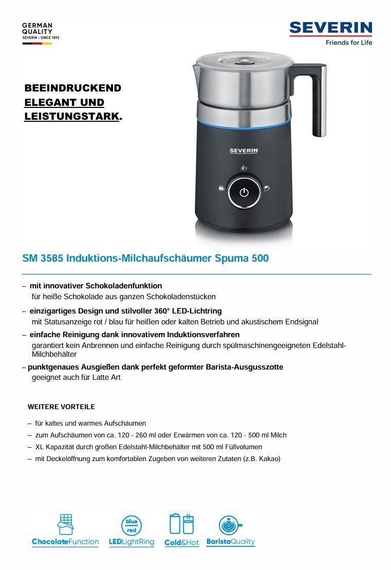 Küchengeräte: Milchschäumer SM3585 Spuma 500 – Neu und originalverpackt aus Wängi von SPCSHOP 5