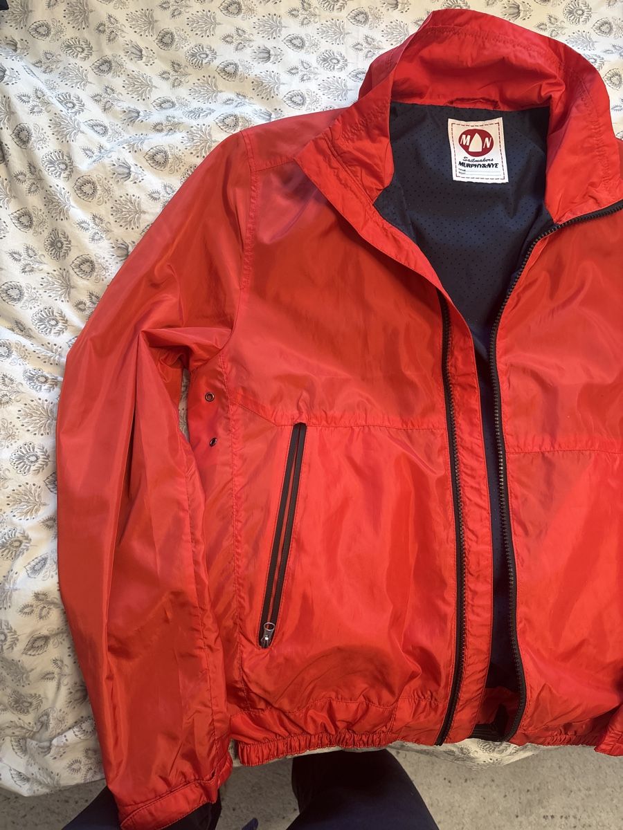 Giacche: Men's Lightweight Red Jacket - Perfect for Spring! – Usato da Rüschlikon venduto da G_q7pw 1