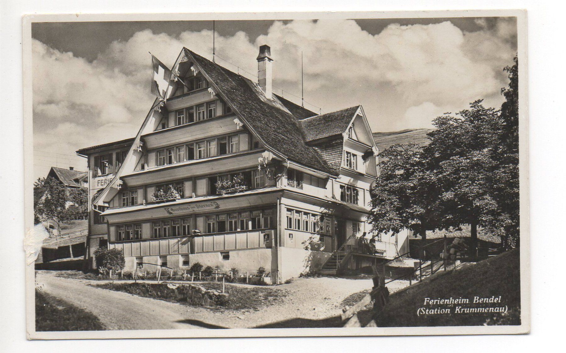 Cartoline postali: KRUMMENAU Ferienheim Bendel – Usato da Jona venduto da philajona