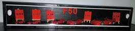 Original Vitrine mit 5x Ferrari F50 Bburago