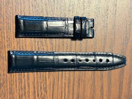 IWC Lederband Kalb für Dornschliesse schwarz 20/18