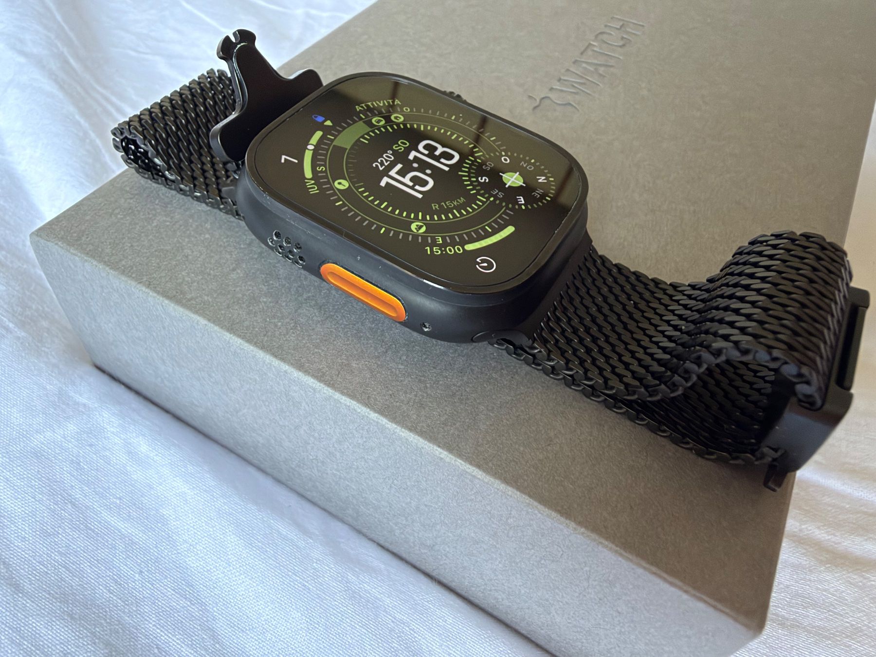Apple Smartwatch: Apple Watch Ultra 3 titanium milanese loop – Gebraucht aus Arosio von Bike-Nature-Velo 1