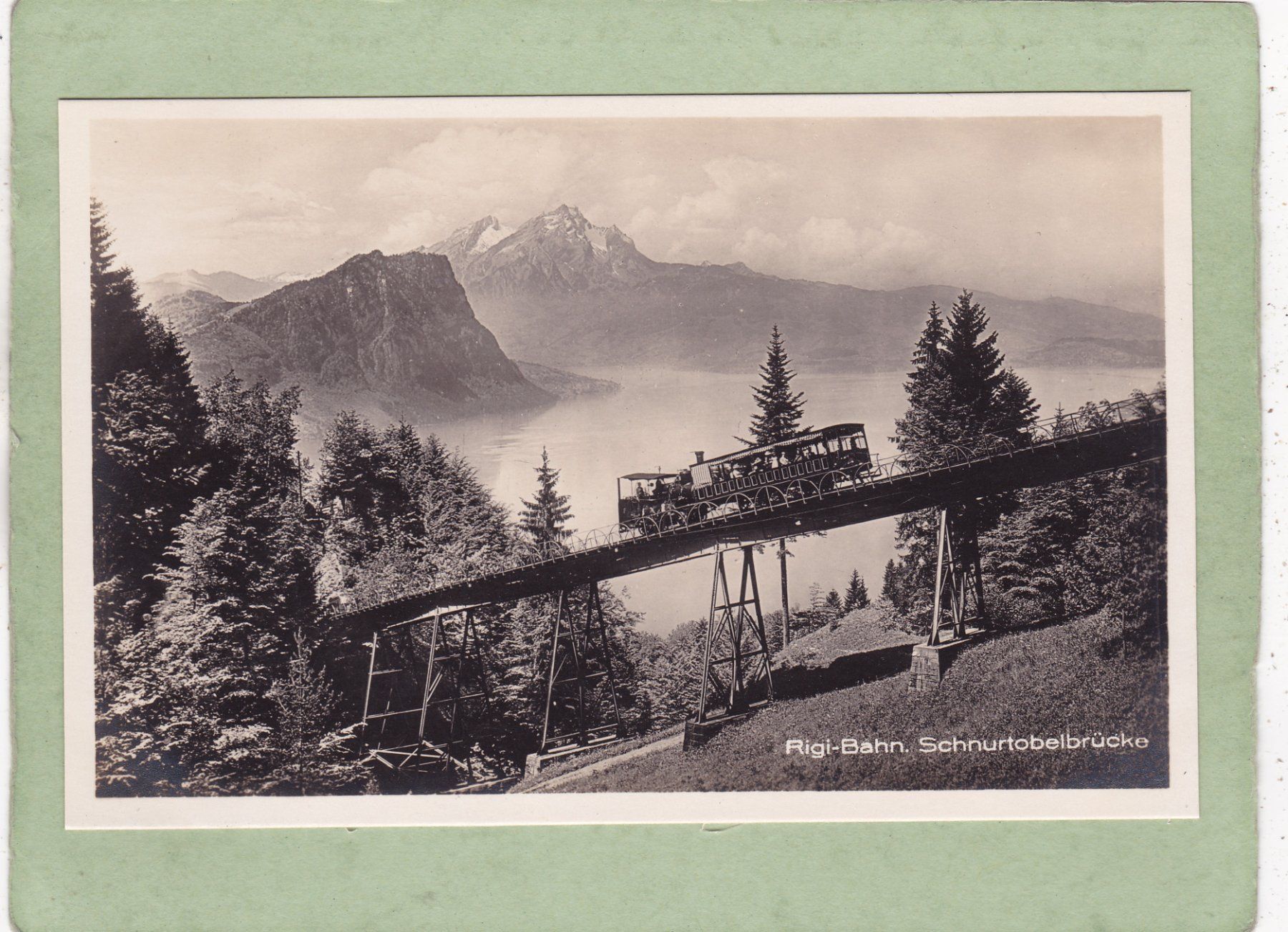 Ansichtskarten: Rigi Bahn Schnurtobelbrücke – Gebraucht aus Herisau von Lisegrat2008