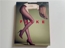 Strumpfhose Gr. M FALKE Luxus schwarz m. Dots NEU