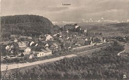 Laupen BE Flugaufnahme Nr.1040 ,  1916