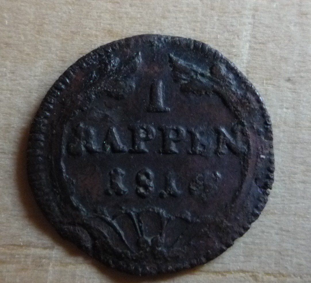 Tutti le monete: 1 Rappen 1816, Schwyz, ss – Usato da Rieden SG venduto da Sammelfreund 1