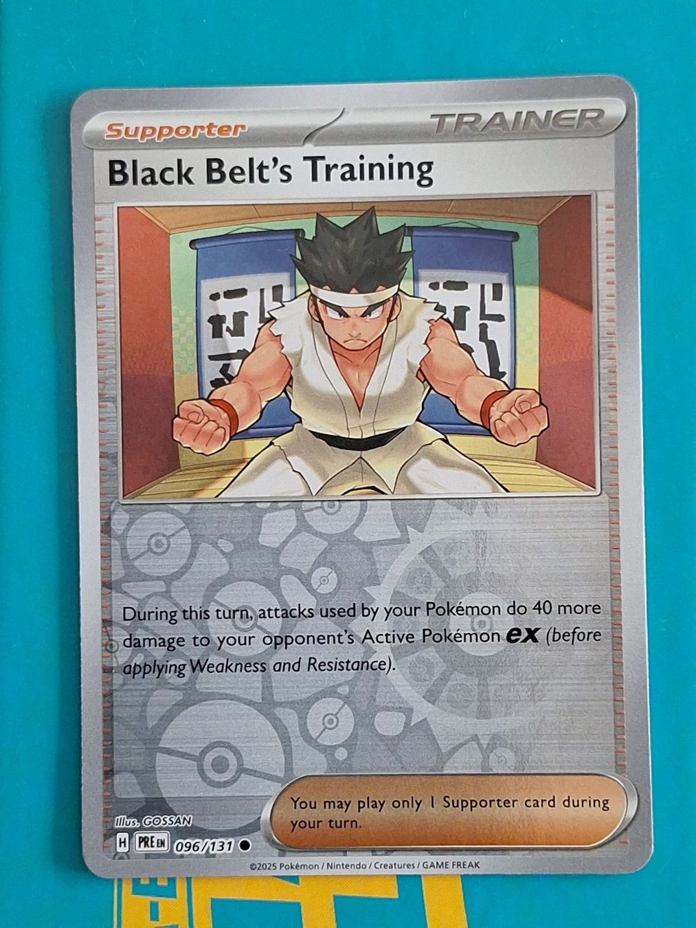 Pokémon Carte collezionabili: Black Belt's Training Reverse Holo Prismatic Evolution #1.6 – Usato da Altstätten SG venduto da GGsGameshop