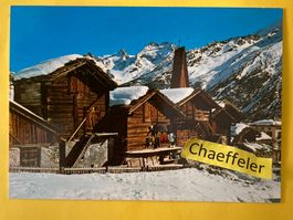 1978 Saas-Fee mit Fietschhorn und Laquinhorn