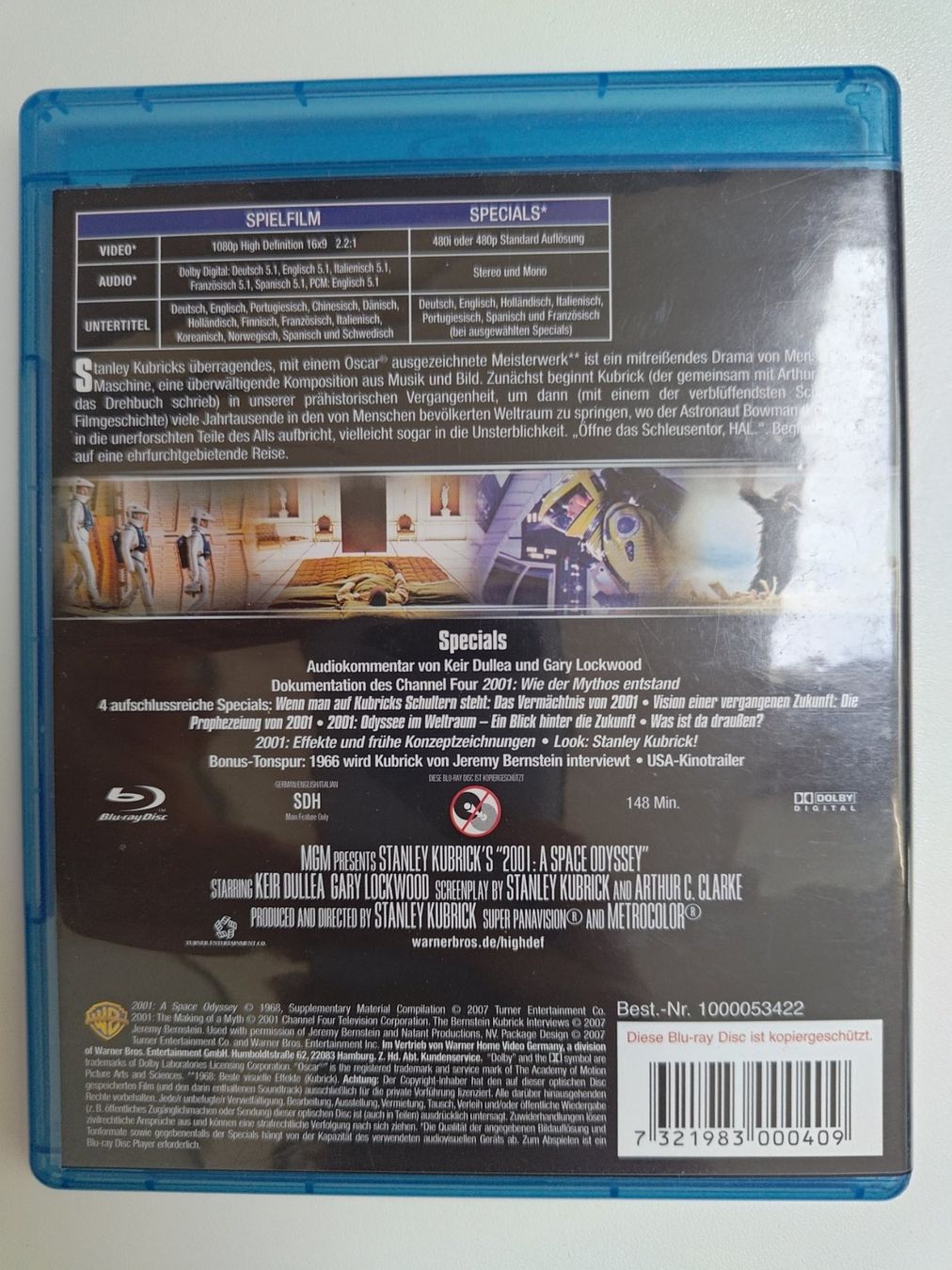 Tutti i DVDs: 2001 Odyssee im Weltraum – Usato da Liestal venduto da Kratzilla 2