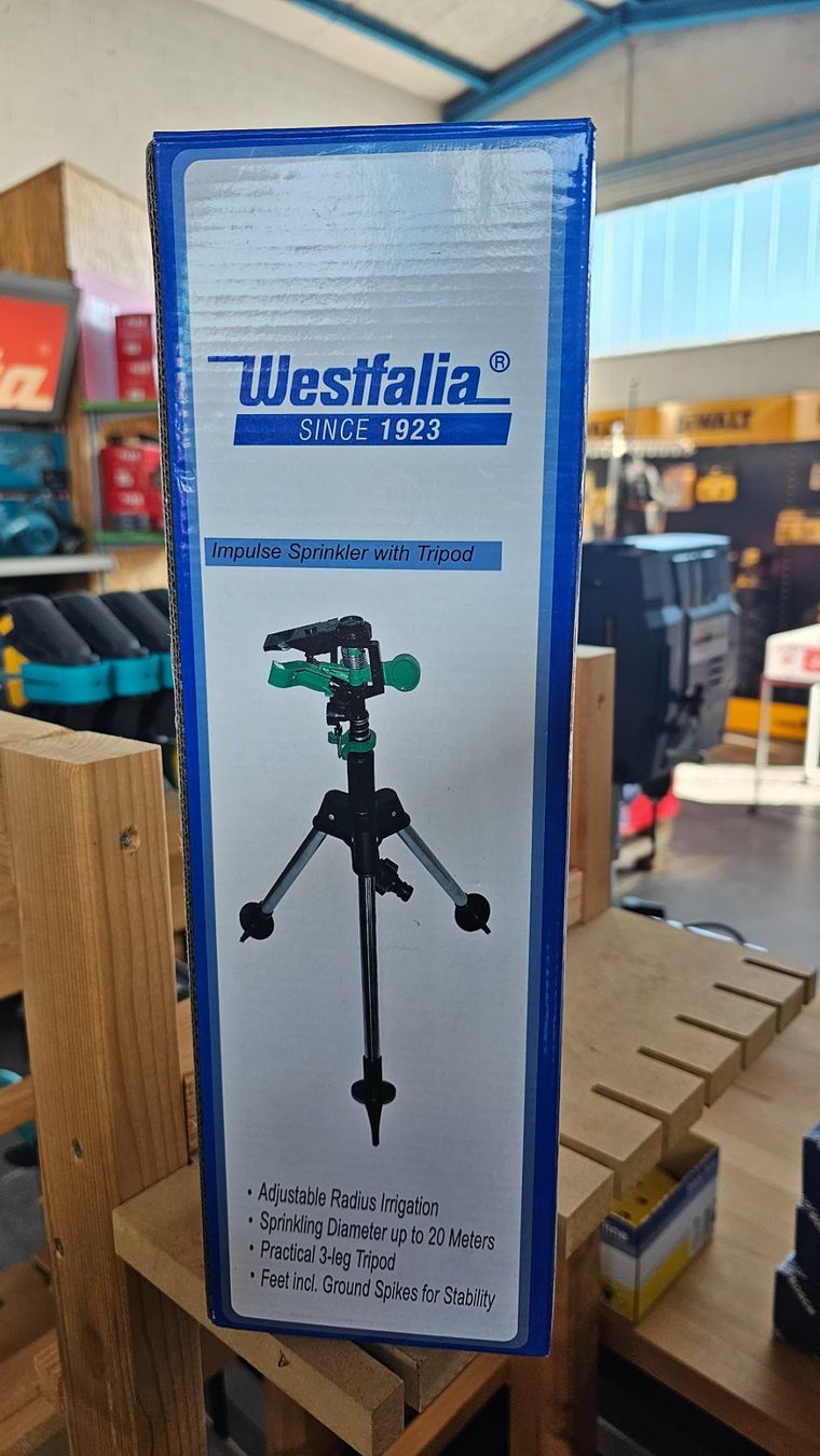 Stative & Köpfe: Impulsregner mit 3-Bein-Stativ, Rasensprenger – Neu und originalverpackt aus Koppigen von Bracher_Mail-House