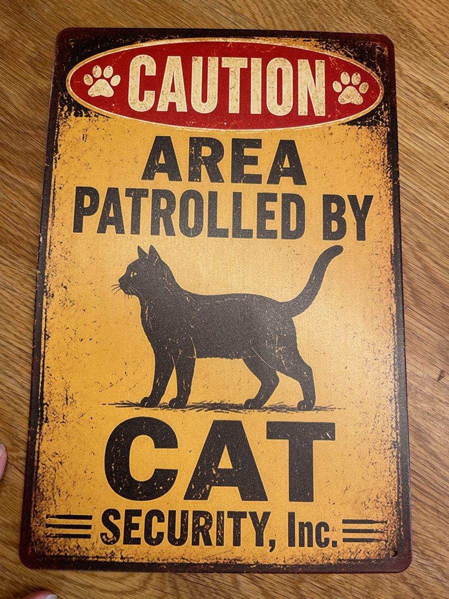 Ecriteaux: Blechschild Achtung Katze – D'occasion à Niederbüren par poschti 1