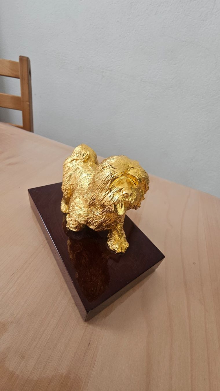 Statuette: 2 statuette Risis plaqué or 24kt – Usato da Etoy venduto da angi020 4