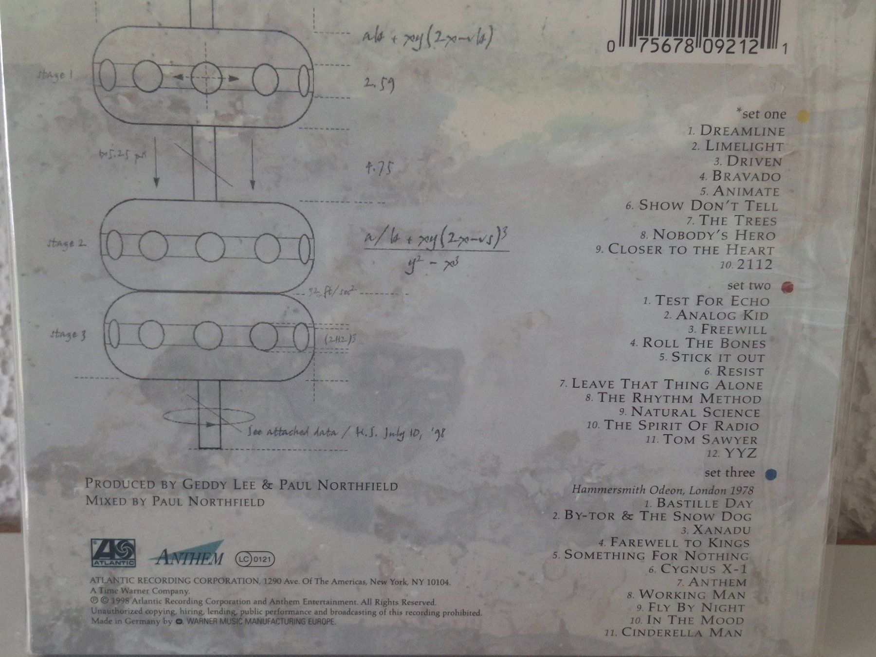 CD: 3CD RUSH  - Different Stages Live 🆕 – Usato da Aarberg venduto da Jackup1 1