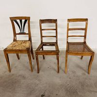 3 Biedermeier-Stühle