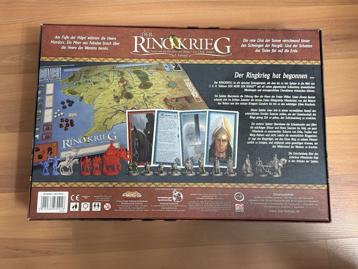 Giochi: Der Ringkrieg Brettspiel 2. Edition – Nuovo (secondo la descrizione) da Hittnau venduto da PeterS75 1