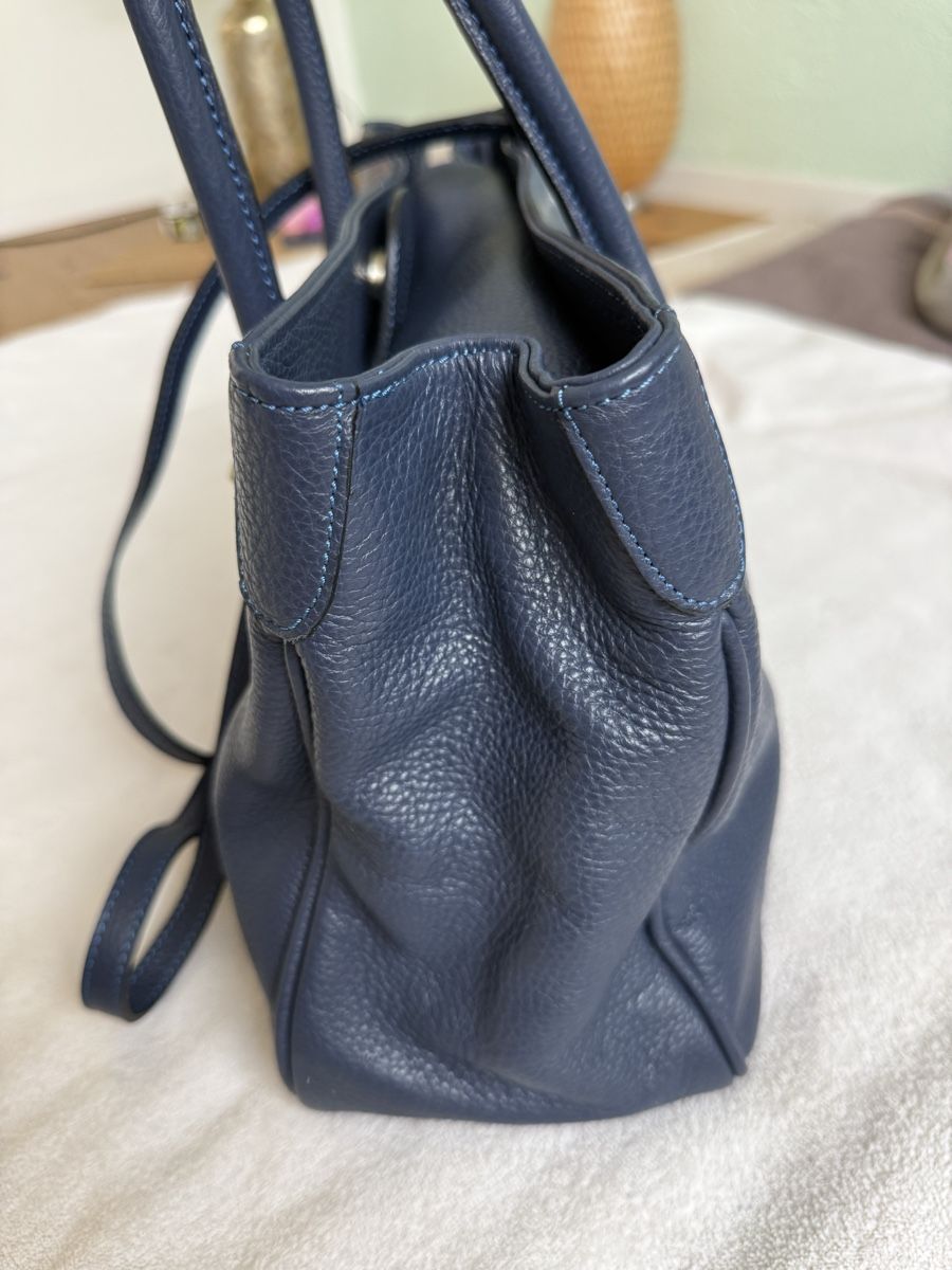 Borse:  MAXIMA Milano Ledertasche, dunkelblau – Usato da Zürich venduto da Elena_8 2