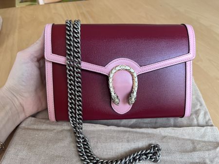 Gucci Dionysus chain wallet leather crossbody bag