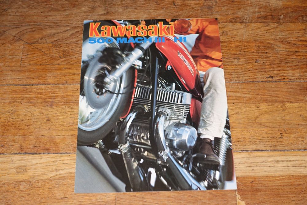 KAWASAKI 500 MACH III H1 BROCHURE OLDTIMER VINTAGE | Kaufen auf Ricardo