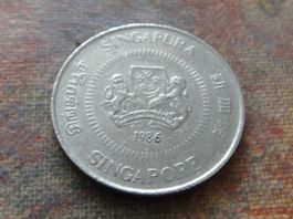 SINGAPOUR  10  Cents  1986