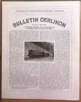 Bulletin Oerlikon N° 23 - mai 1923 - CFF, BLS, RhB