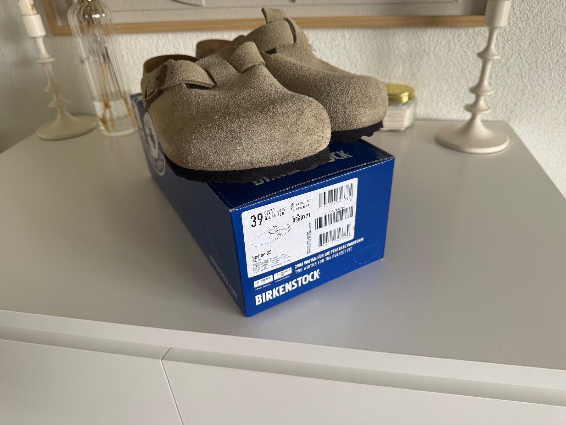 Birkenstock Scarpe da donna: NEUE Birkenstock Boston Clogs, Gr. 39, beige – Nuovo e nell'imballaggio originale da Steinmaur venduto da kub_2blv 4