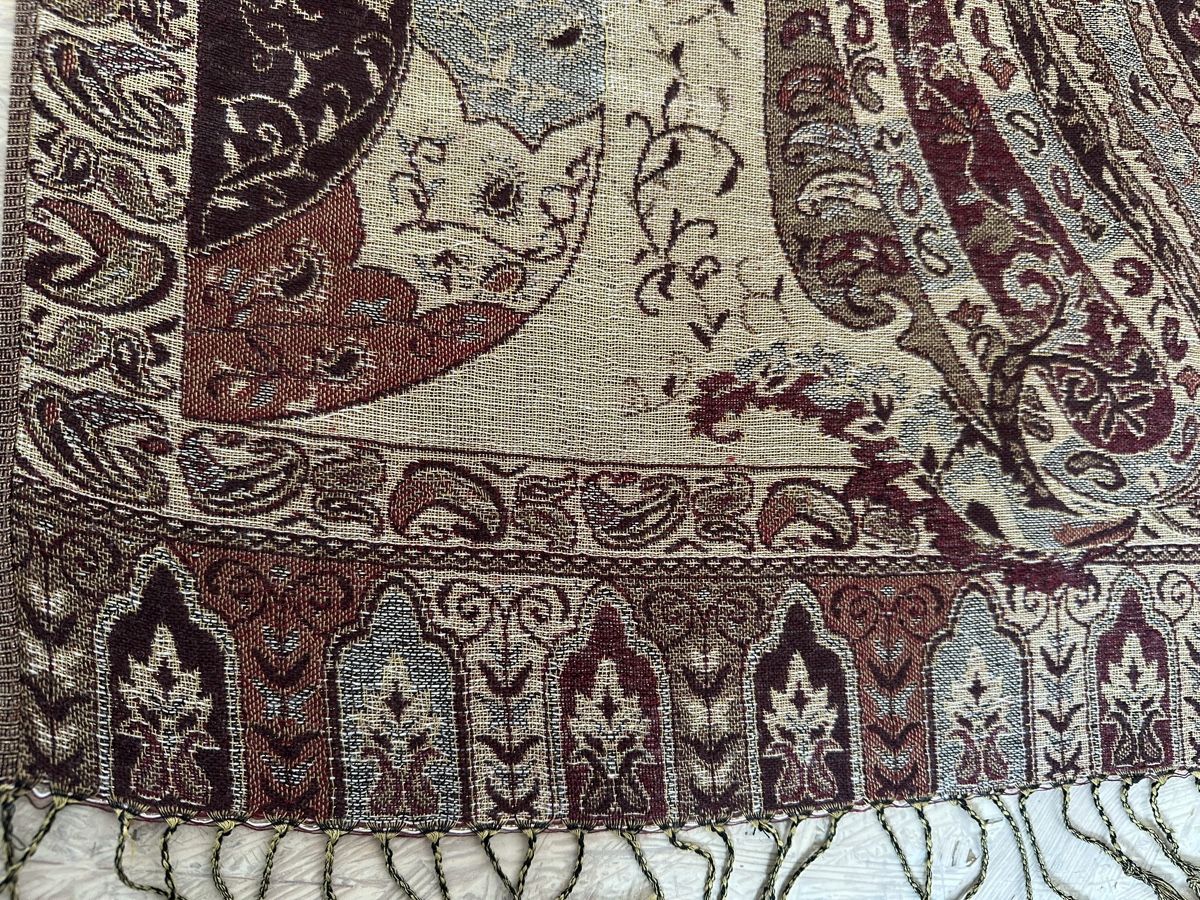 Foulard & Sciarpe: Pashmina Schal in Gold-Braun-Rot – Nuovo (secondo la descrizione) da zürich venduto da PatCat02 2