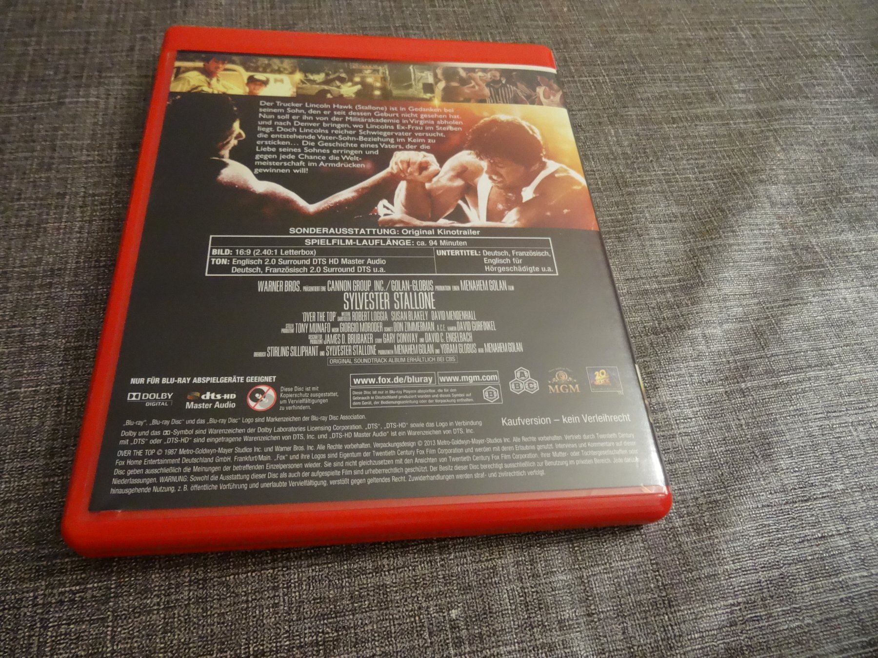 Tutti i DVDs: Over the Top Sylvester Stallone BLU-RAY – Usato da Olten venduto da Disc-Verkauf 2