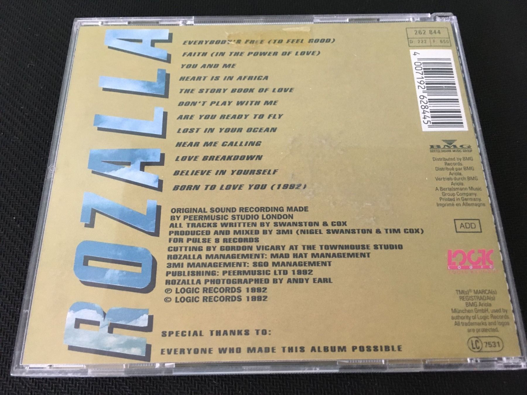 CD: Rozalla - Everybody's Free -CD- – Usato da St.Gallen venduto da MedienJoe 1