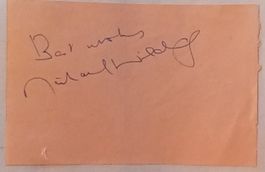 Michael Wilding 1912-79 Autogramm signiert Karte 10x15cm
