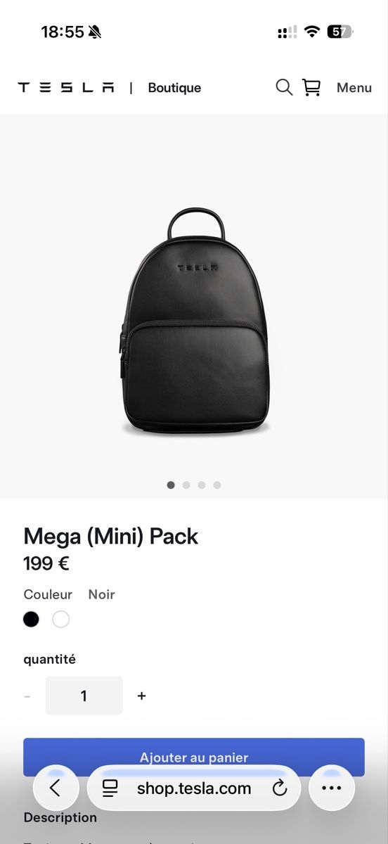 Sacs à dos: Sac à dos Mega (Mini) Pack Tesla – Neuf (Voir description) à Bernex par pre_hbr2 2