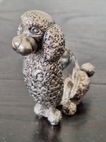 Dekorative Pudel Figur aus Kristall und Silber, TOP!
