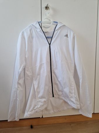 Adidas dünne Laufjacke/Windjacke weiss Grösse 44