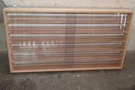 Vitrine Spur N Echtholz Länge 1m, Höhe 55cm, Tiefe 8cm
