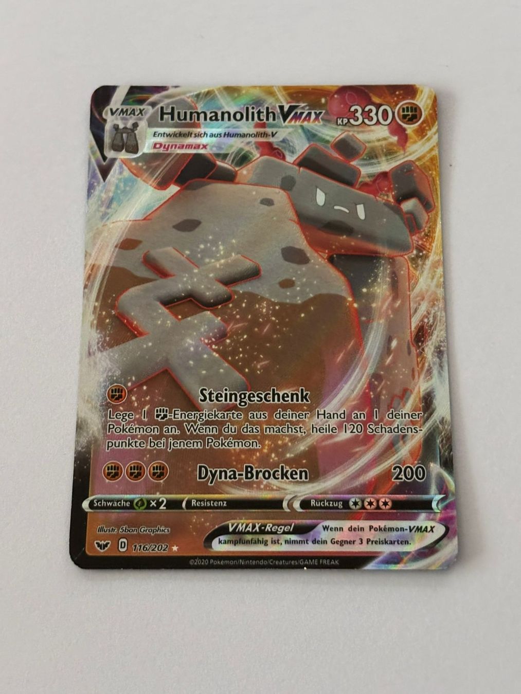 Pokémon Cartes à collectionner: Pokemon-Karte Humanolith 116/202 – D'occasion à Herisau par Seyashop1
