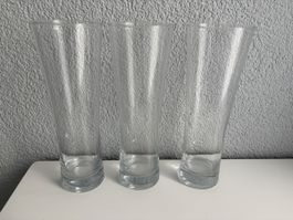 3 elegante Glasvasen, perfekt für Frühling oder Sommer!